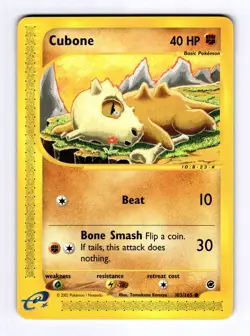 Cubone Expedition #103 (2002) Common LP Pokemon - Image 1