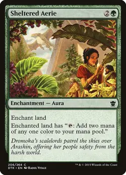 Sheltered Aerie Foil Dragons of Tarkir 206 NM MTG - Image 1