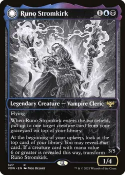 Runo Stromkirk // Krothuss, Lord of the Deep NonFoil Innistrad: Crimson Vow 327 - Image 1