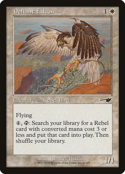 Defiant Falcon Foil Nemesis 6 NM MTG - Image 1