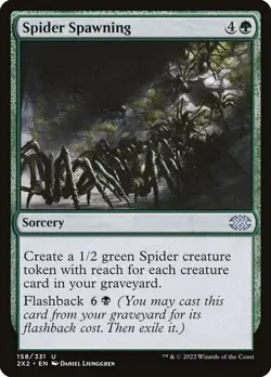 Spider Spawning Foil Double Masters 2022 158 NM MTG - Image 1
