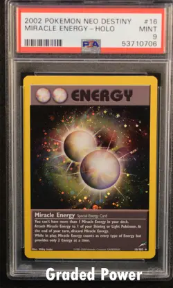Neo Destiny Unlimited Miracle Energy PSA 9 HOLO (0706) 16/105 Pokemon - Image 1