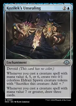Kozilek's Unsealing NonFoil Modern Horizons 3 65 NM MTG - Image 1