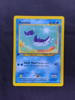 Pokemon Cards: 1st Edition Neo Destiny Common: Mantine 74/105 - Image 1