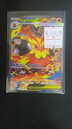Mega Emboar ex Ascended Heroes 273/217 SIR Pokemon TCG NM Card 1 - Image 1