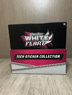 [Lot of 12] Pokemon White Flare SV10.5 3-Pack Tech Sticker Collection w/ Display - Image 3