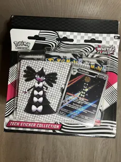 [Lot of 12] Pokemon White Flare SV10.5 3-Pack Tech Sticker Collection w/ Display - Image 5