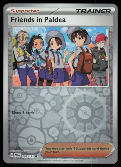 Friends in Paldea 109/131 Common Prismatic Evolutions Pokemon Reverse Holo NM - Image 1