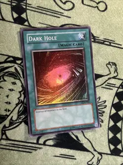 Yu-Gi-Oh! Dark Hole LOB-052 Super Rare - Foil Shift -NM - Image 1