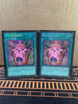 Yugioh x2 Pot of Sloth CORI - EN061 1st Edition Secret Rare Near Mint - Image 2