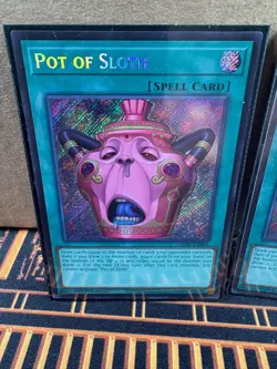 Yugioh x2 Pot of Sloth CORI - EN061 1st Edition Secret Rare Near Mint - Image 5