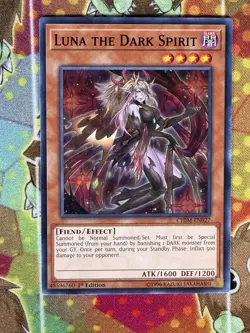 Yugioh Luna The Dark Spirit CHIM-EN027 Single - Image 1