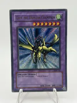 Yugioh: Gaia The Dragon Champion - LOB-125 - Secret Rare - Unlimited - LP - Image 1