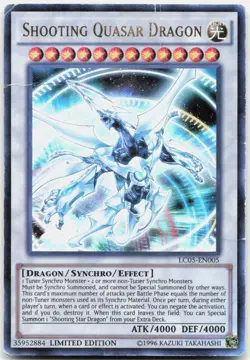 Shooting Quasar Dragon LC05-EN005 Legendary Collection 5D's Yu-Gi-Oh LP - Image 1