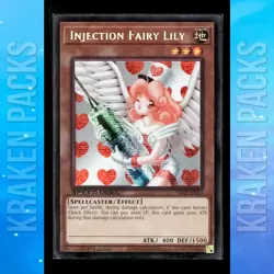 YUGIOH Injection Fairy Lily (PSR) SBC2-ENI14 1ST EDITION Near Mint - Image 1