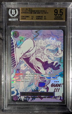 One Piece The Best Premium Booster Vol. 2 OP09-078 Gum-Gum Giant BGS 9.5 English - Image 1