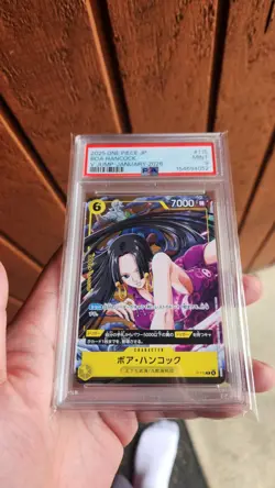 PSA 9 BOA HANCOCK P-115 2025 ONE PIECE Japanese V JUMP - JANUARY 2026 Promo - Image 1