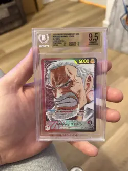 One Piece Monkey.D.Garp OP02 Paramount War Pre-Errata (“Or 1 Of”) BGS 9.5 - Image 1