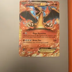 2014 Pokemon XY17 Black Star Promo Charizard EX Rare Holo LP - Image 1