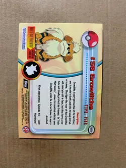 Growlithe #58 TOPPS Black Label Series 1 - Flames Foil Pokemon Card - NM/Mint - Image 2
