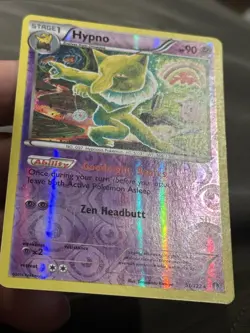 Hypno 51/122 Breakpoint Reverse Holo LP Pokemon Card - Image 3