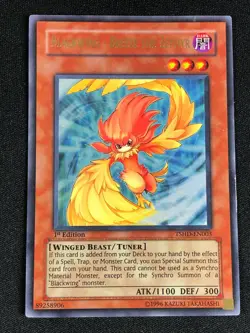 YUGIOH BLACKWING BREEZE THE ZEPHYR TSHD-EN003 1ST ULTRA LIGHT PLAY - Image 1