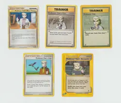 Lot of 5 Pokemon TCG Professor Oak Cards Regular Uncommon - Image 1