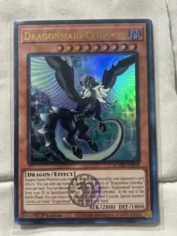 Yugioh Dragonmaid Cehrmba Ultra Rare Battles of Legend Monster Mayhem BLMM-EN048 - Image 1