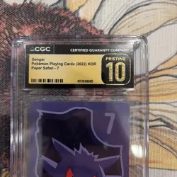 Gengar Paper Safari 2022 Korean Pokemon Card CGC Pristine 10 - Image 2