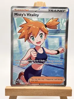 Misty’s Vitality 111/084 - Ultra Rare - Mega Evolution Pitch Black Pokemon Card. - Image 1