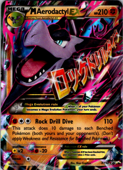 Mega Aerodactyl EX - XY98 - Pokemon XY Promo Ultra Rare Card LP - Image 1