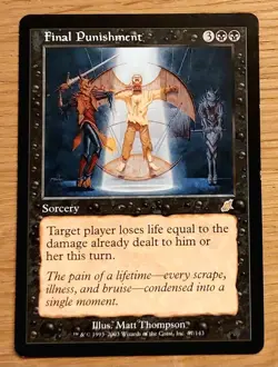 MTG Magic: Letzte Bestrafung, Final Punishment, English - Image 1