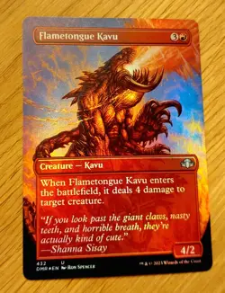 MtG Magic: # FOIL Extended Art # Flammenzungen-Kavu, Flametongue Kavu, English - Image 2