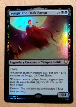 MtG Magic: FOIL Sengir, Baron der Dunkelheit, the Dark Baron, English, Vampire - Image 1