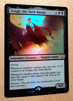 MtG Magic: FOIL Sengir, Baron der Dunkelheit, the Dark Baron, English, Vampire - Image 2