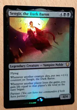MtG Magic: FOIL Sengir, Baron der Dunkelheit, the Dark Baron, English, Vampire - Image 3