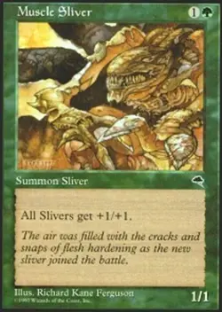 4x Muscle Sliver ~ Moderately Played Tempest MTG Magic x4 4 UltimateMTG Playset - Image 1