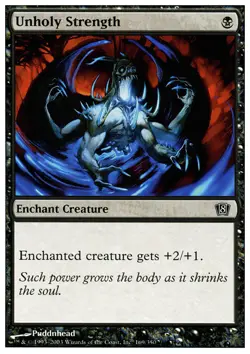 4x Unholy Strength ~ Near Mint 8th Edition Eighth MTG Magic x4 4 UltimateMTG Pla - Image 1