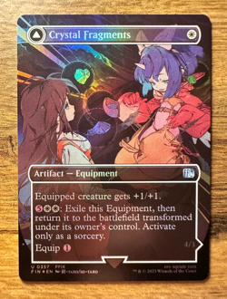 Magic MTG Final Fantasy Crystal Fragments #357 *FOIL* Borderless Uncommon - Image 1