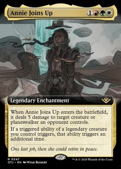 MTG ANNIE JOINS UP 347 FOIL EXC - INGAGGIO DI ANNIE - OTJ X EN - MAGIC - Image 1