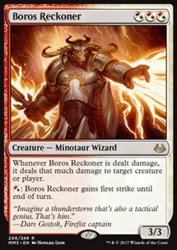 MTG BOROS RECKONER FOIL EXC - CENSORE BOROS - MMA3 - MAGIC - Image 1