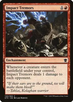 MTG [DTK-140 LP] Impact Tremors - Image 1
