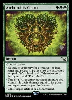 MTG ARCHDRUID's CHARM EXC - AMULETO DELL'ARCIDRUIDO 151 - MKM - MAGIC PP - Image 1