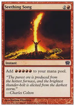 MTG SEETHING SONG PLAYED - CANZONE RIBOLLENTE - 9TH - MAGIC - Image 1