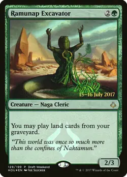 MTG RAMUNAP EXCAVATOR FOIL ITALIAN EXC - DISSOTTERRATRICE DI RAMUNAP - PROMO - Image 1