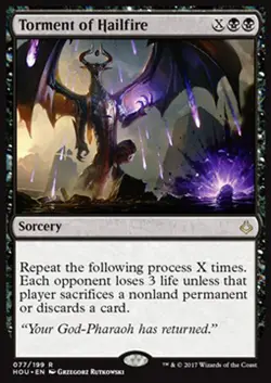 MTG TORMENT OF HAILFIRE EXC - PIAGA DELLA GRANDINE DI FUOCO - HOU - MAGIC - Image 1