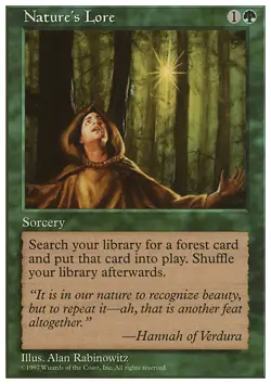 MTG NATURE's LORE EXC - SAPERE DELLA NATURA - 5TH - MAGIC - Image 1