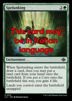 MTG SPELUNKING EXC - SPELEOLOGIA 213 - LCI - MAGIC - Image 1