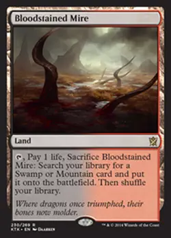 MTG BLOODSTAINED MIRE EXC - PANTANO INSANGUINATO - KTK - MAGIC - Image 1