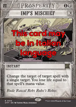 MTG IMP's MISCHIEF 15 EXC - MALIZIA DEL DEMONIETTO - OTP IT - MAGIC - Image 1